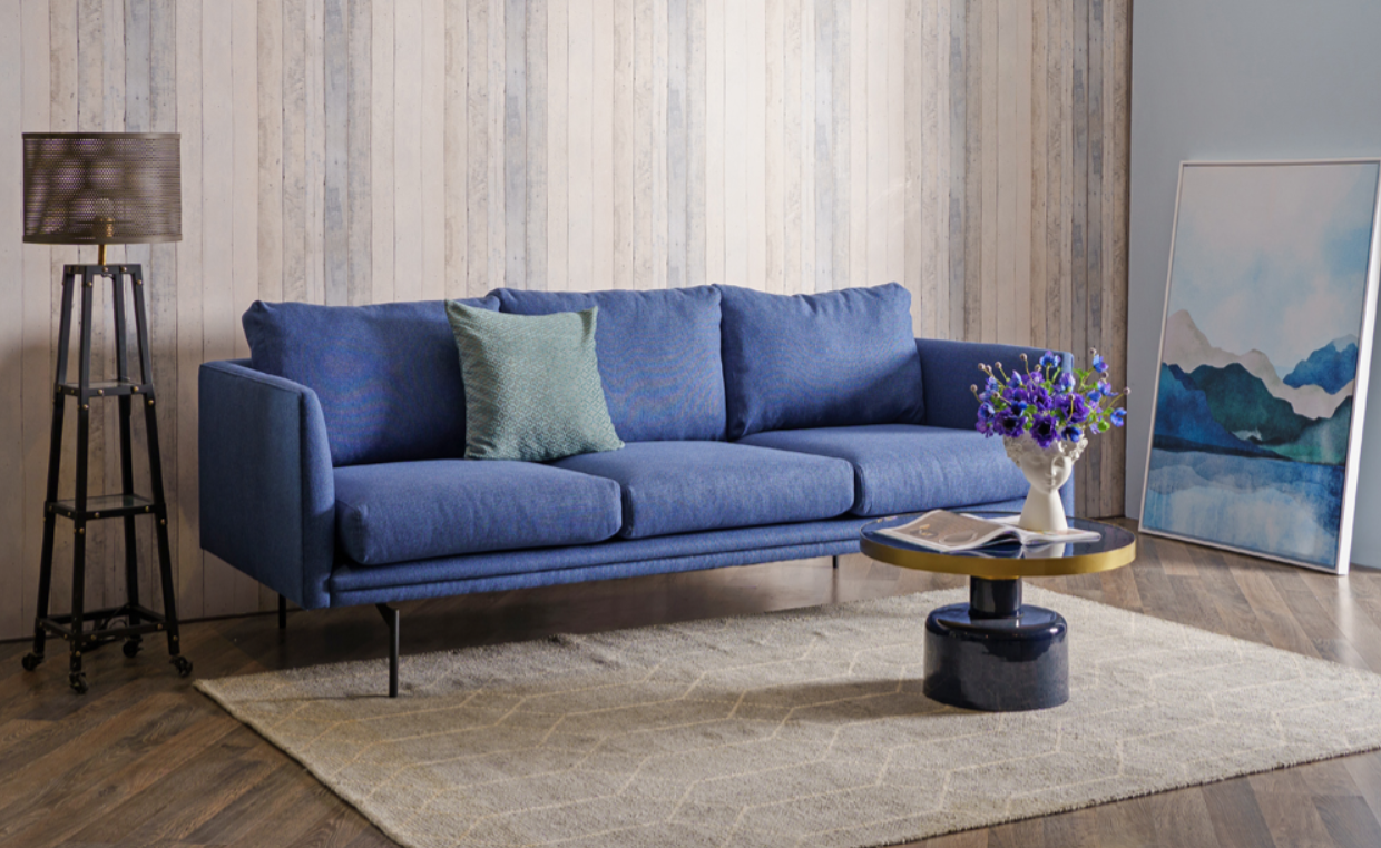 Sofa 3 chỗ PENNY vải xanh 2m1 MB-22